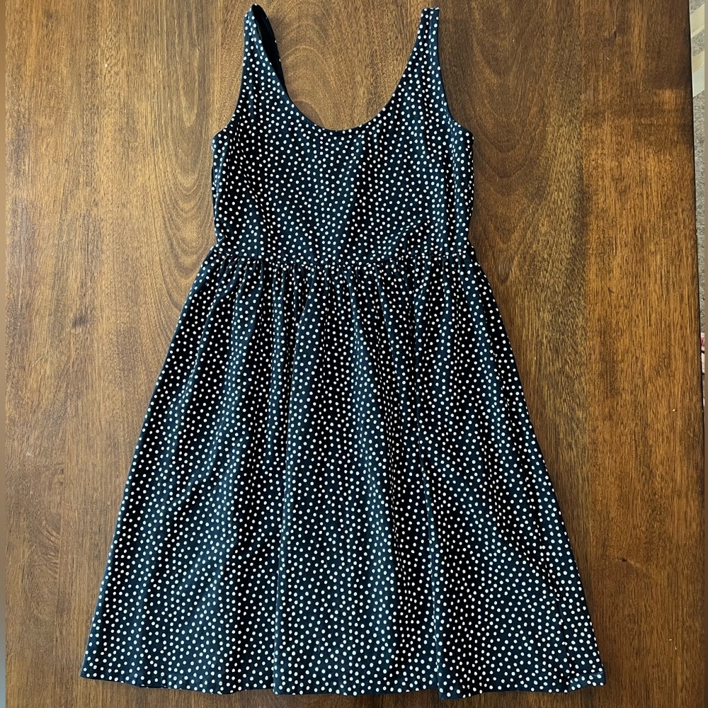 Polka dot A-line dress